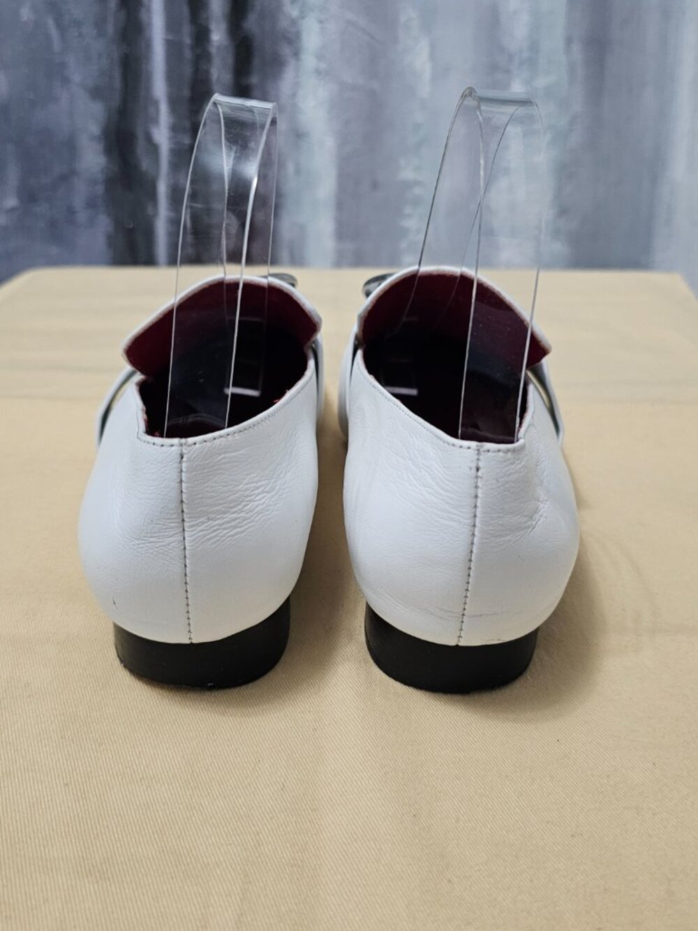 Dorateymur Harput White Leather Loafers with Silver-Tone Ring - Women's Size 6 - Picture 5 of 8